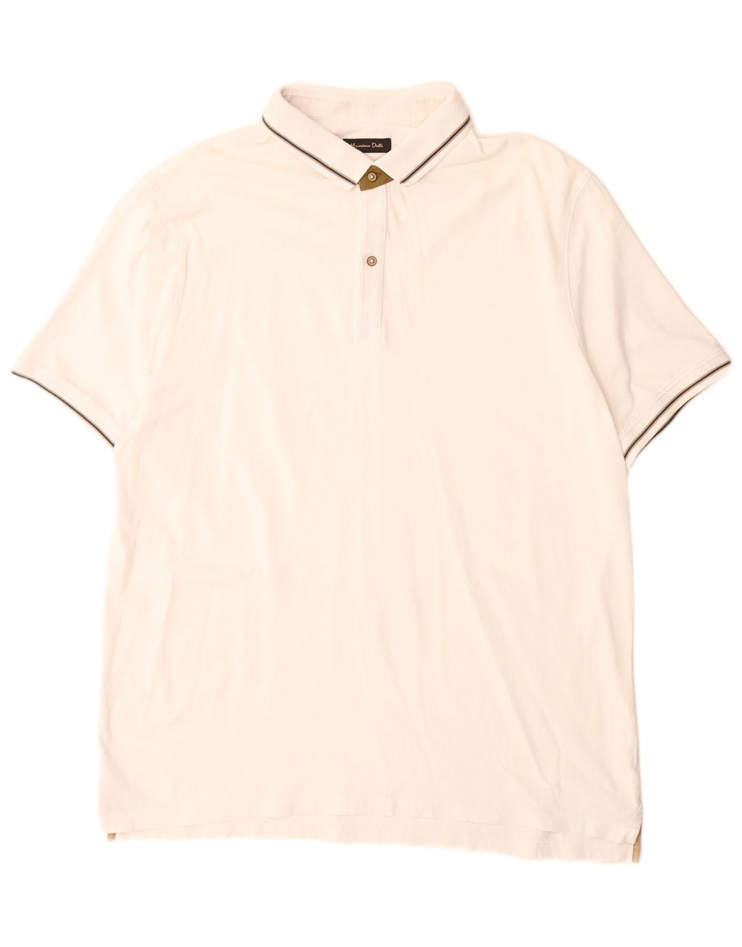 Massimo Dutti Herren Poloshirt 2XL Off White