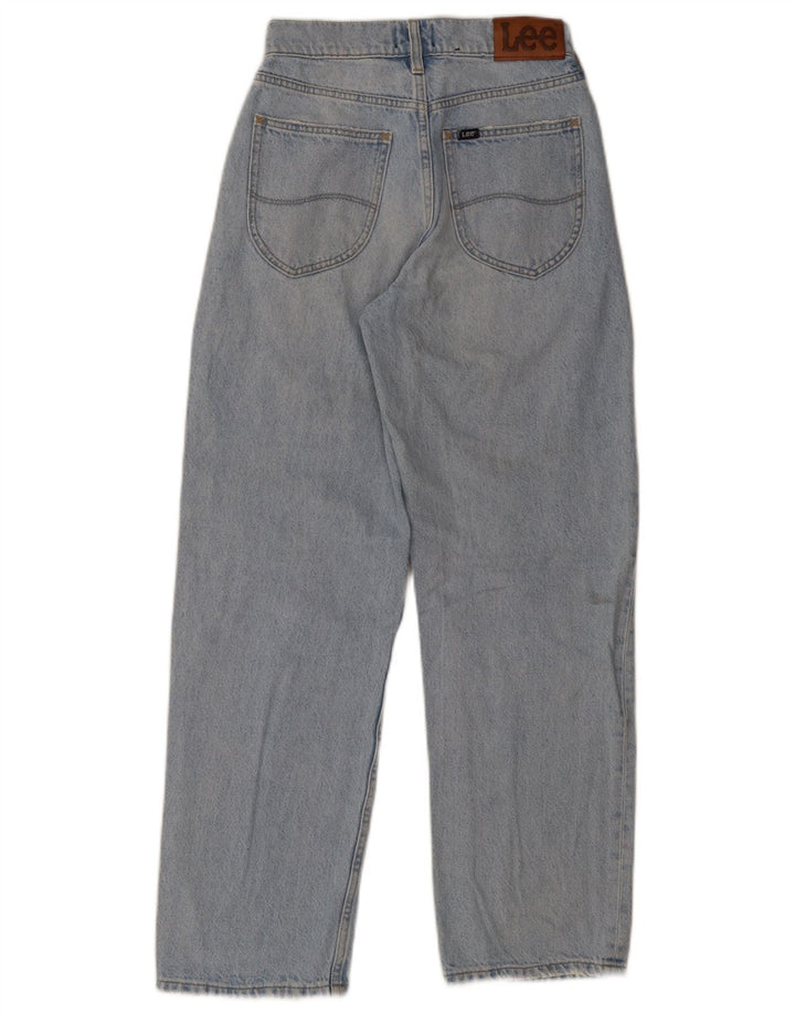Lee Damen Straight Jeans US 8 Medium W25 L30 Blaue Baumwolle