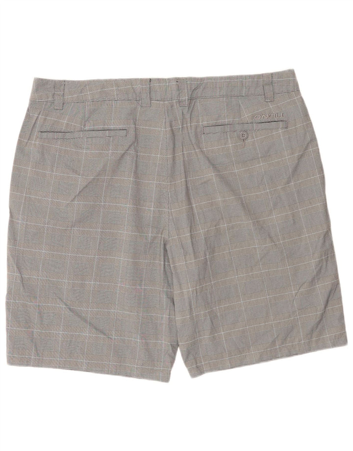 O'Neill Herren Chinoshorts W40 XL grau kariertes Polyester
