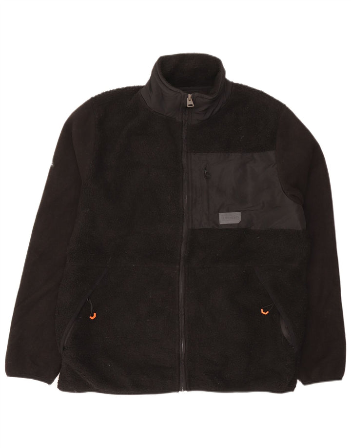 Superdry Herren Fleecejacke UK 44 2XL Schwarz Polyester