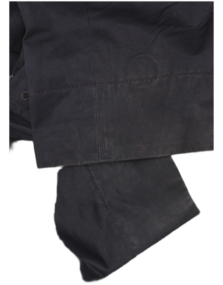 HUGO BOSS Herrenmantel IT 56 3XL Marineblaues Polyester