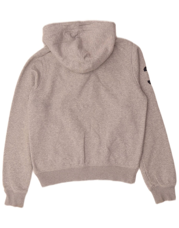 Tommy Hilfiger Herren-Kapuzenpullover mit grafischem Knopfkragen, klein, grau gefleckt