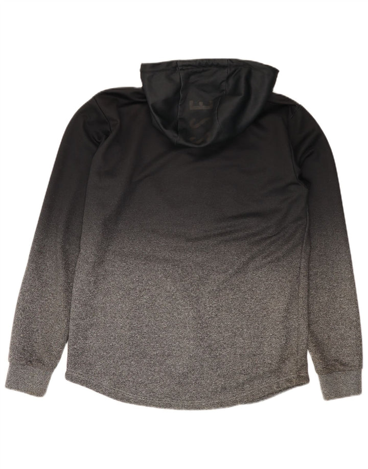 Ellesse Herren-Kapuzenpullover mit Reißverschluss, mittelschwarz, Farbblock-Polyester