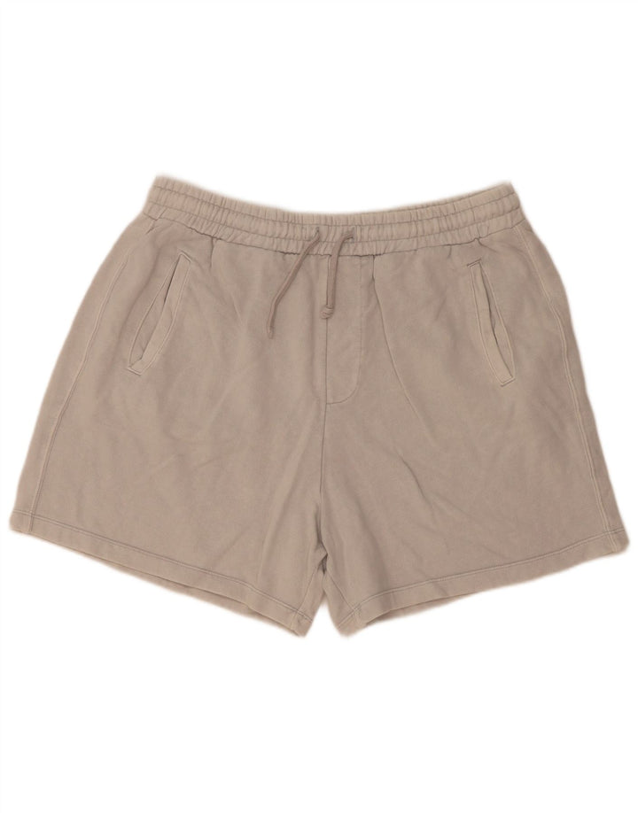 Zara Herren-Sportshorts, große graue Baumwolle