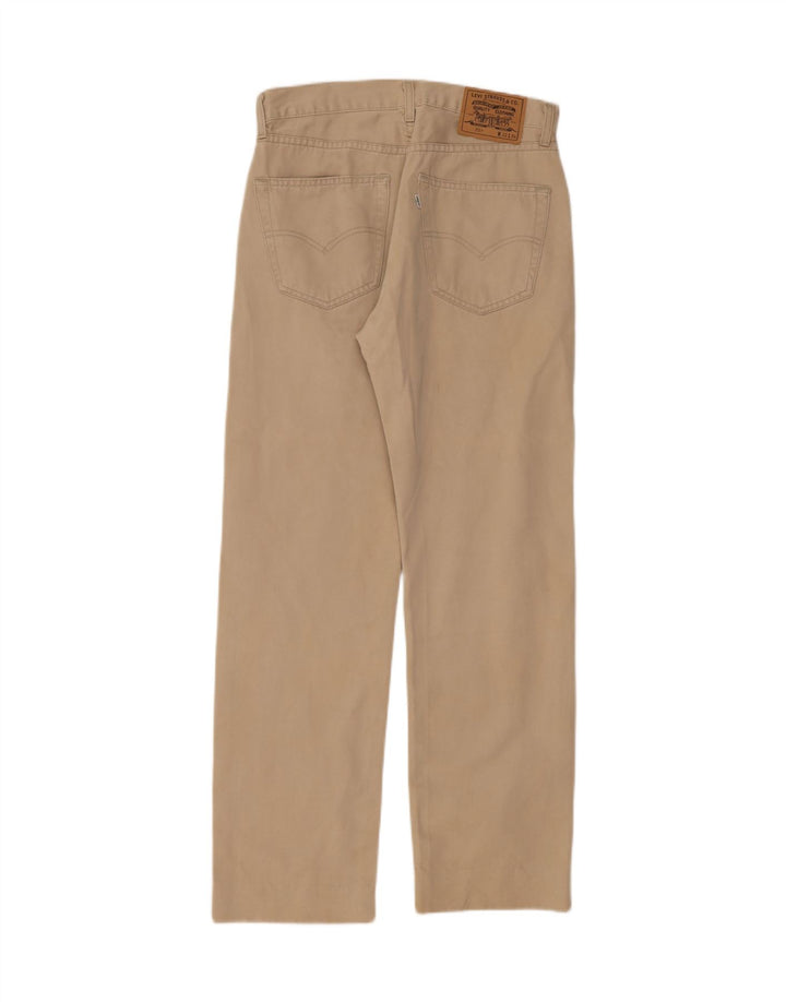 LEVI'S Mens 551 Straight Jeans W32 L30 Beige Cotton