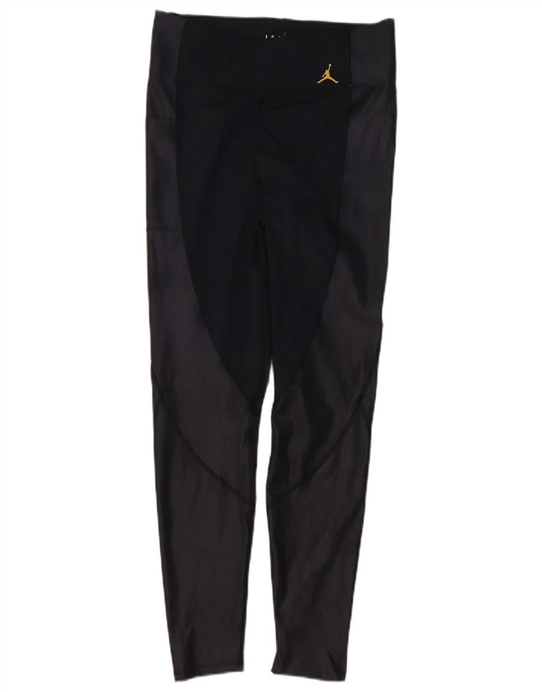 Jordan Damen Tight Fit Leggings UK 12 Mittelschwarzes Colourblock-Polyester