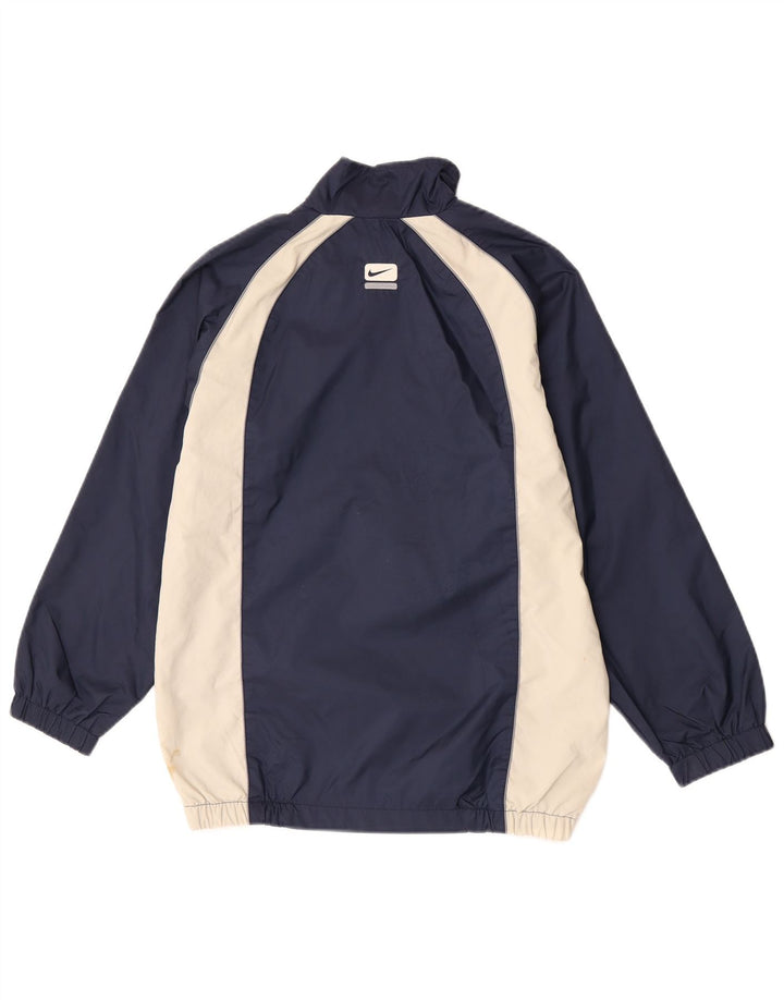 Nike Jungen-Regenjacke mit Grafik, 11–12 Jahre, groß, Marineblau, Farbblock