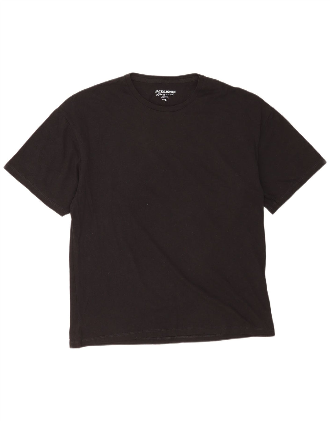 Jack & Jones Herren-T-Shirt mit Grafik, Größe L, Schwarz