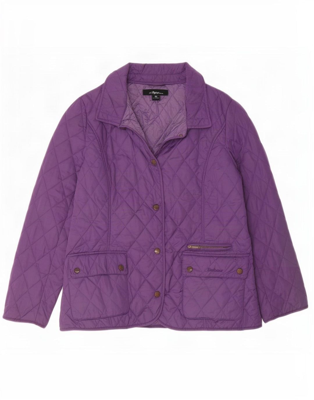 Barbour Damen Steppjacke UK 12 Medium Lila Polyester