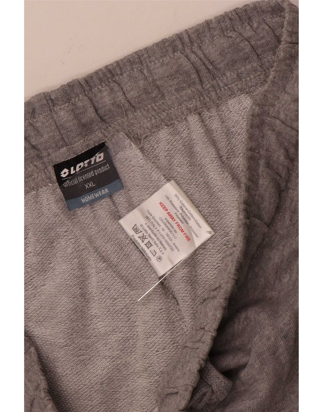 Lotto Herren Sportshorts 2XL Grau Baumwolle
