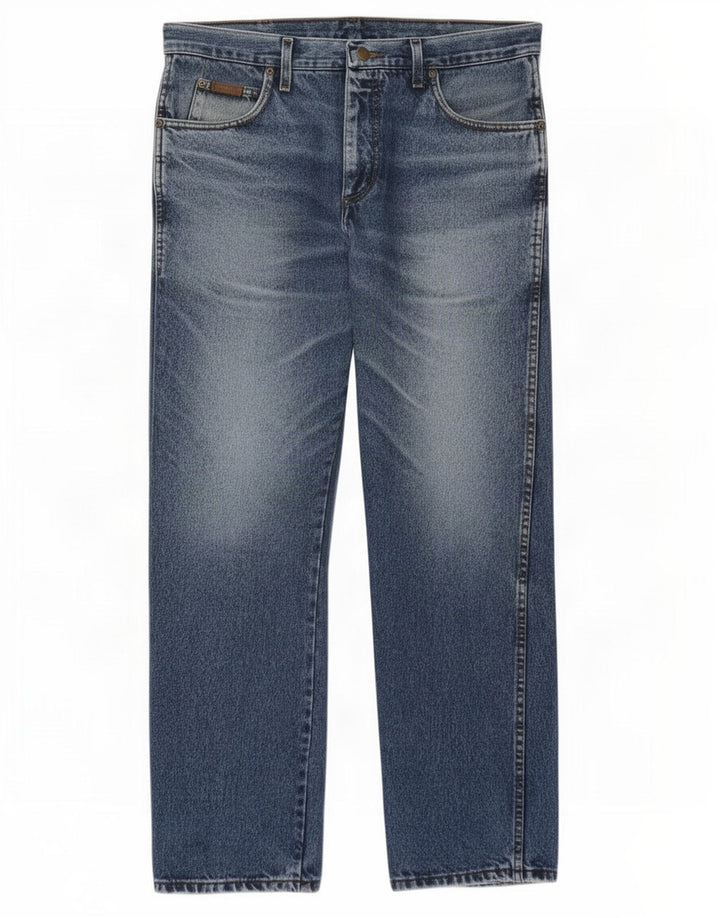 Wrangler Herren Straight Jeans W34 L29 Blau