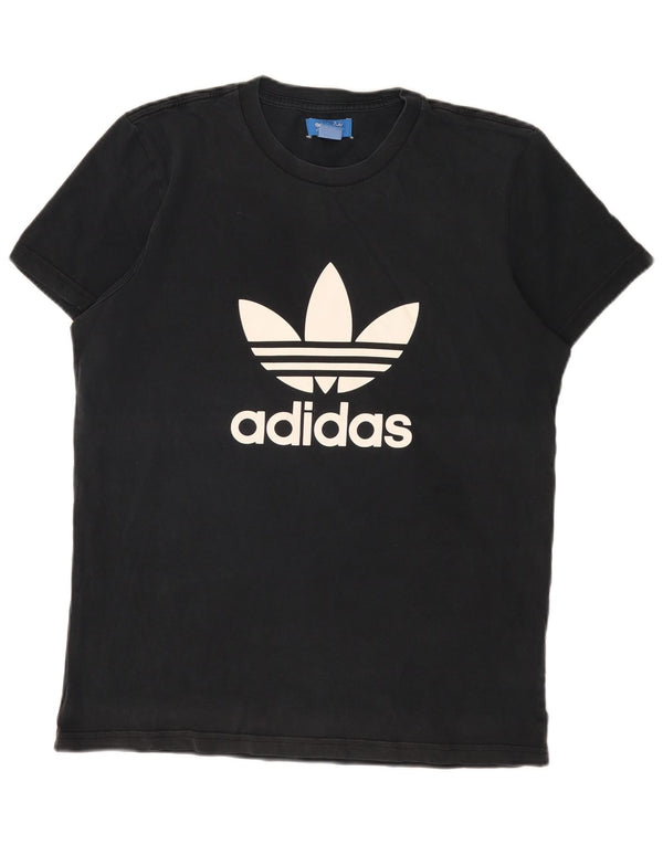 Adidas Herren Grafik T-Shirt Top Medium Schwarz Baumwolle