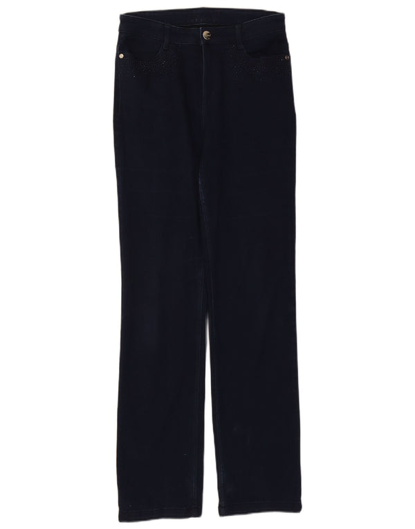 Marks & Spencer Damen Straight Jeans UK 10 Small W27 L30 Marineblau