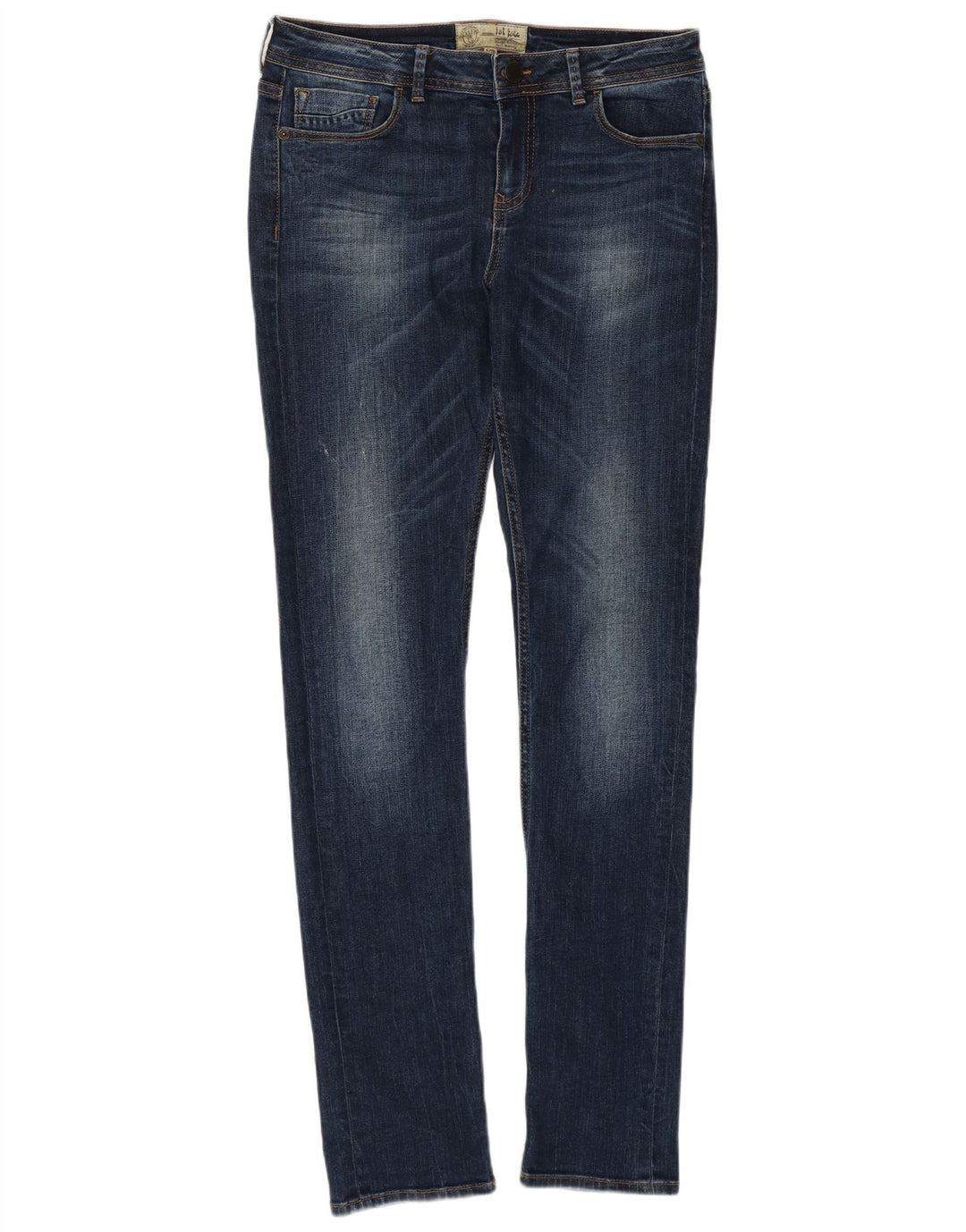 Fat Face Damen Slim Jeans UK 10 Small W30 L31 Blaue Baumwolle