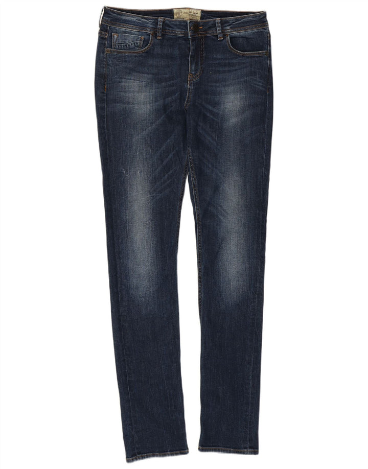 Fat Face Damen Slim Jeans UK 10 Small W30 L31 Blaue Baumwolle