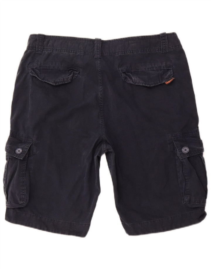 SUPERDRY Herren Cargoshorts XL W38 Marineblaue Baumwolle