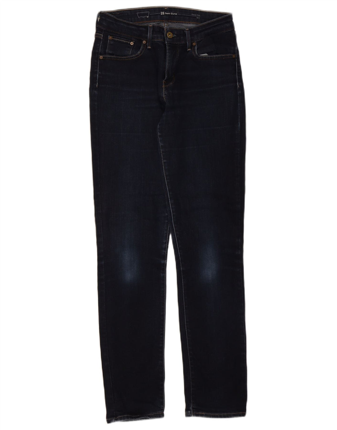 Levi's Damen Slim Jeans W28 L32 Marineblaue Baumwolle