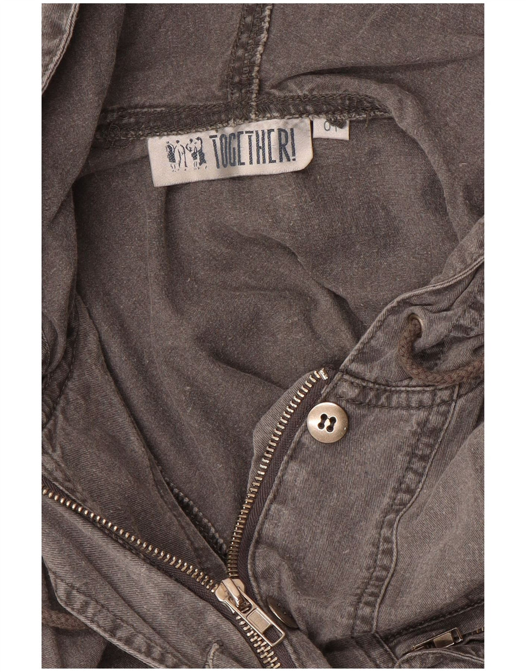 TOGETHER Damen-Overall mit Kapuze, UK 14, Mittelgrau