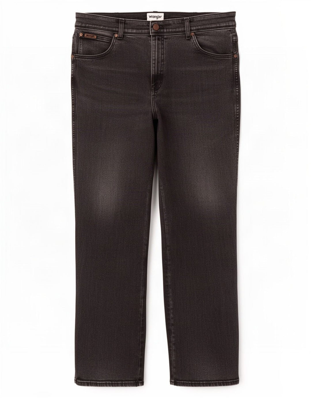 Wrangler Herren Texas Straight Jeans W40 L32 Graue Baumwolle
