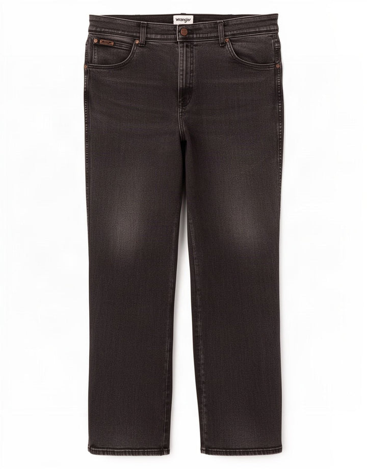 Wrangler Herren Texas Straight Jeans W40 L32 Graue Baumwolle