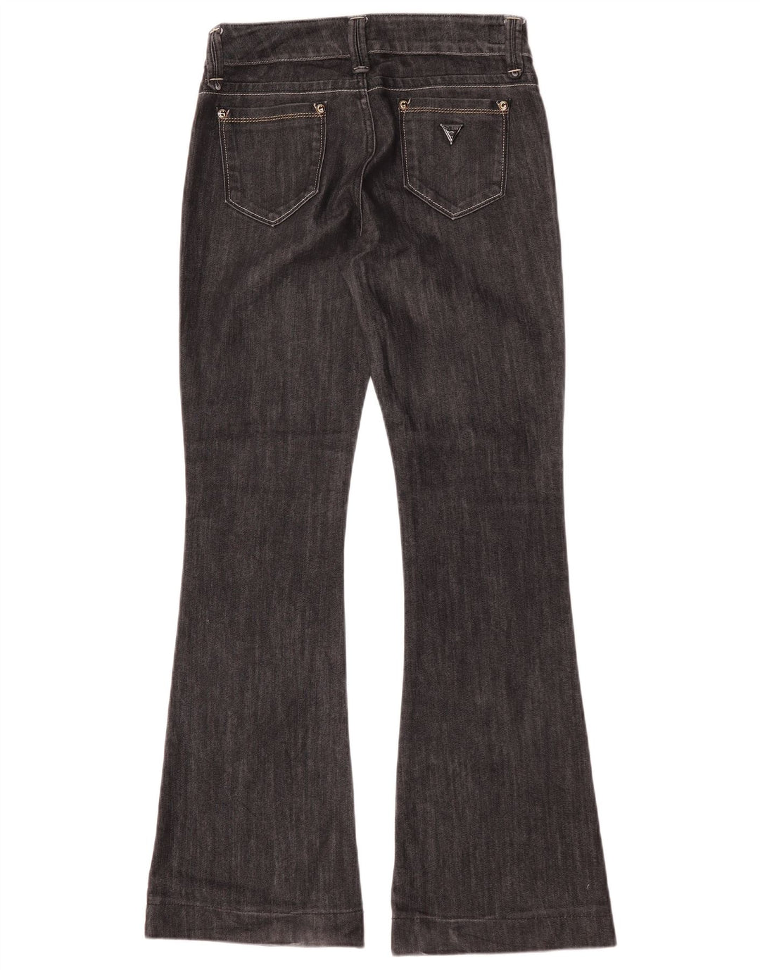 Guess Schlagjeans für Damen, W29, L32, schwarze Baumwolle