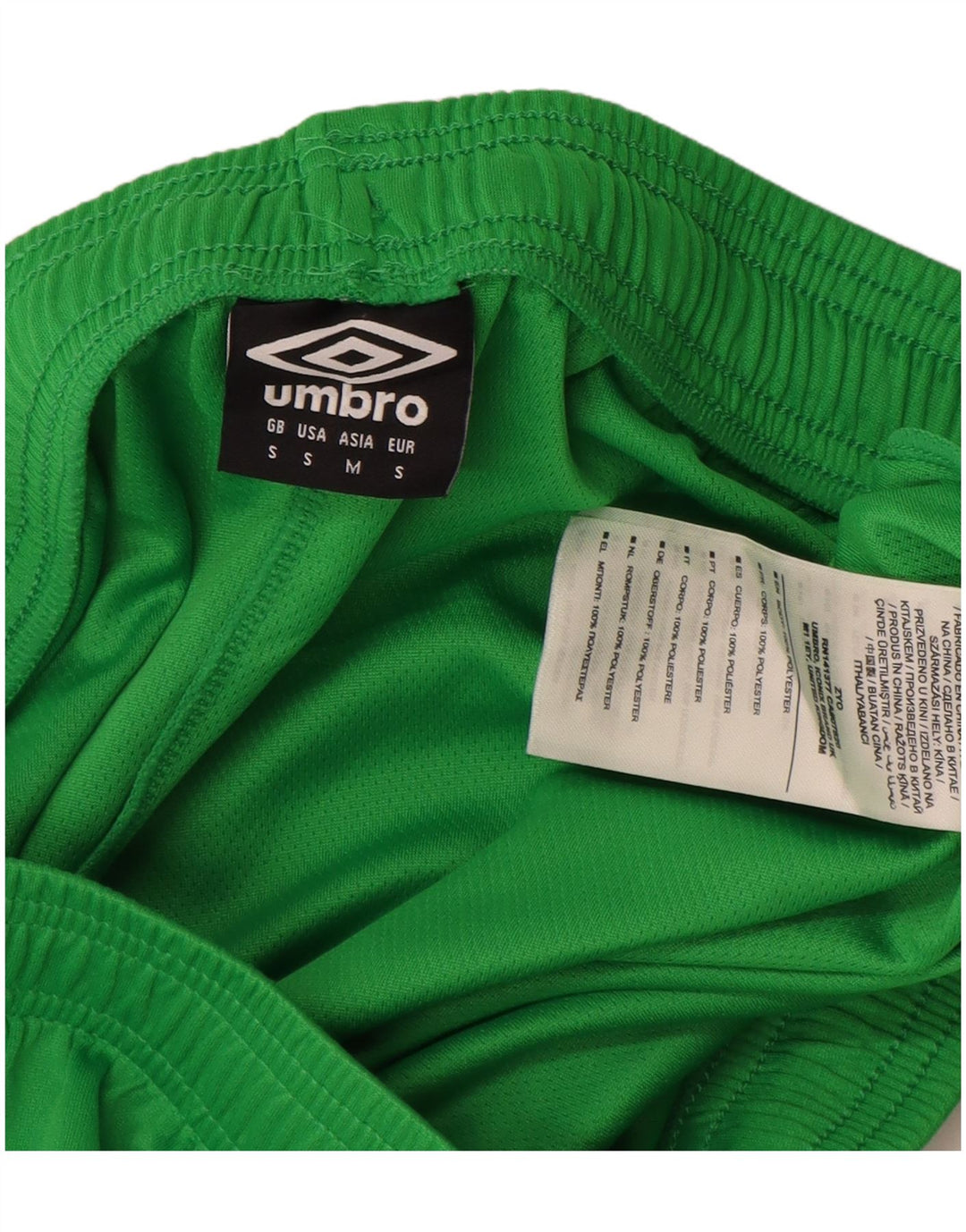 Umbro Herren-Sportshorts, klein, grünes Polyester