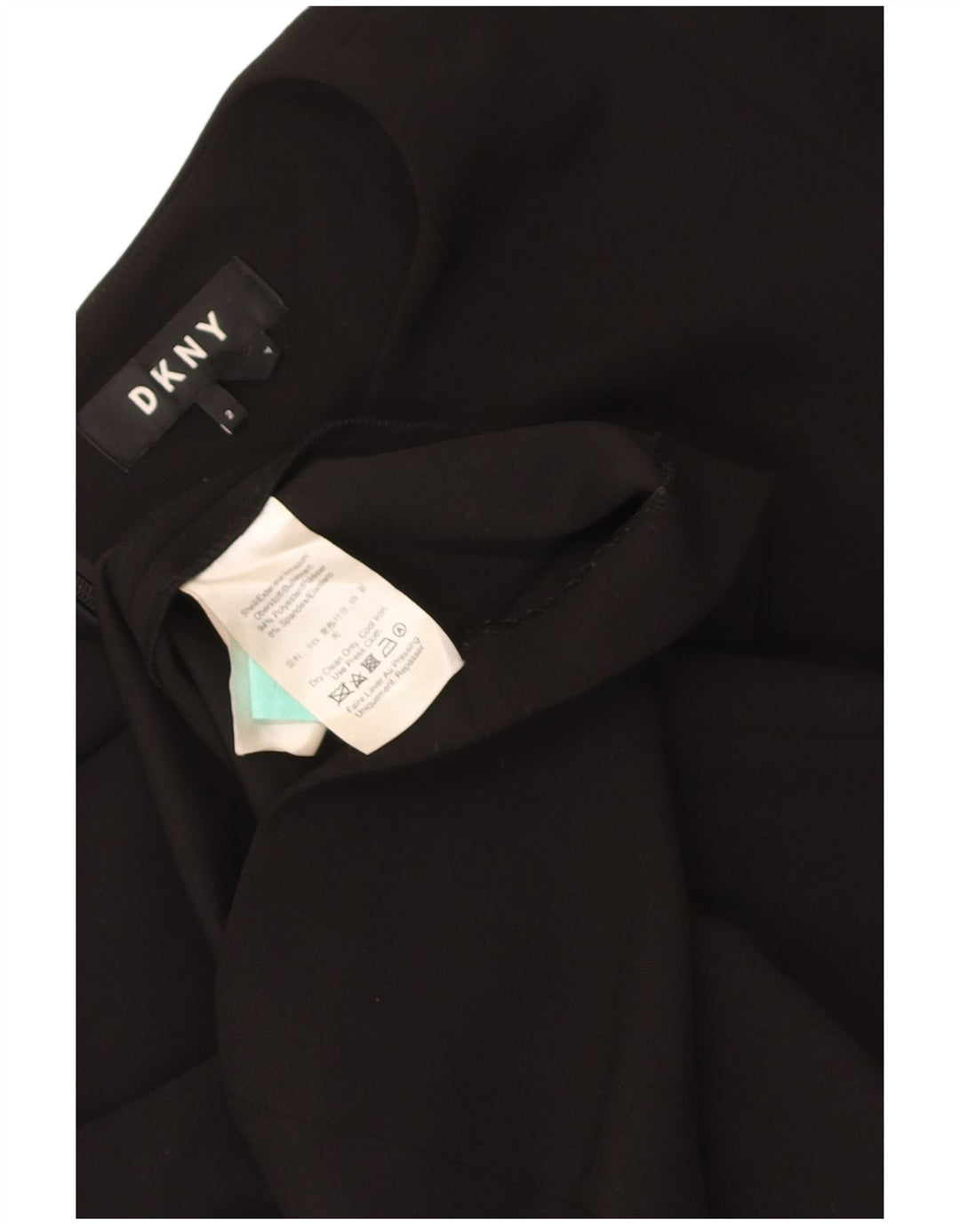 Dkny Damen-Etuikleid mit 3/4-Ärmeln, US 2 XS, schwarzes Polyester