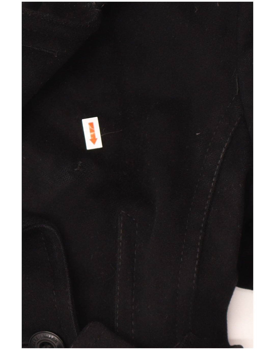 KAREN MILLEN Damen Trenchcoat UK 8 Small Schwarze Wolle