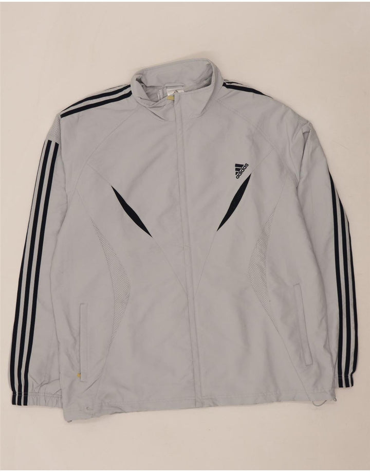 ADIDAS Herren Clima 365 Regenjacke UK 42 XL Grau Colourblock Polyester