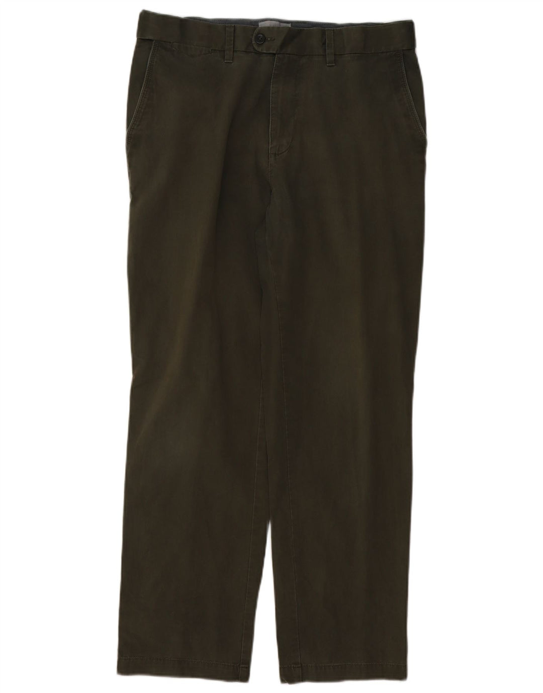 MARKS & SPENCER Herren-Chinohose mit normaler Passform, W34 L29, Khaki, Baumwolle