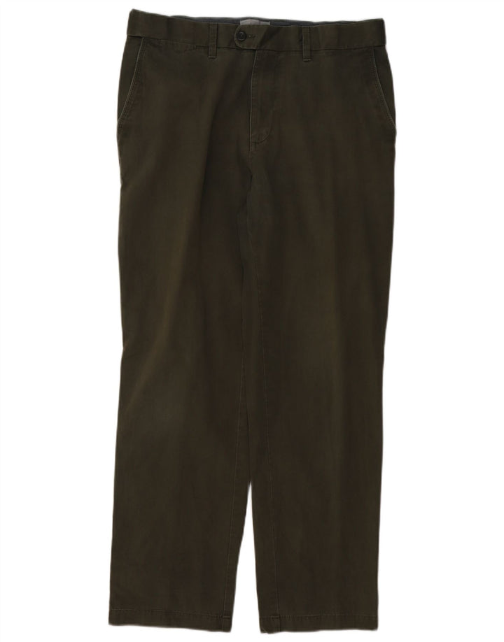 MARKS & SPENCER Herren-Chinohose mit normaler Passform, W34 L29, Khaki, Baumwolle