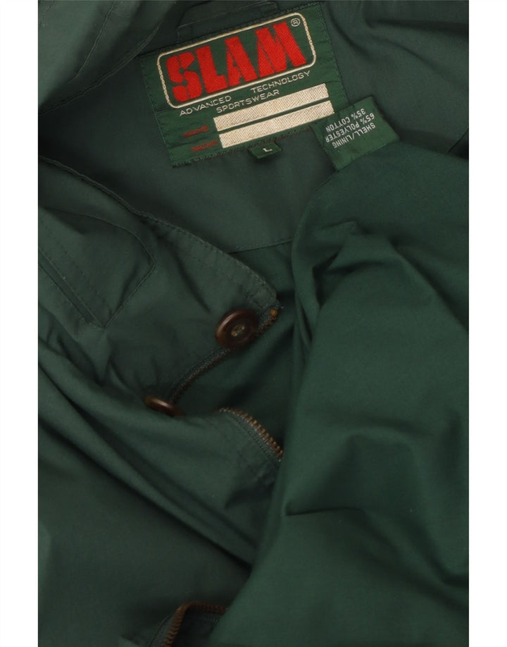 Slam Herren-Utility-Jacke mit Kapuze, UK 40, Größe L, grün, Polyester