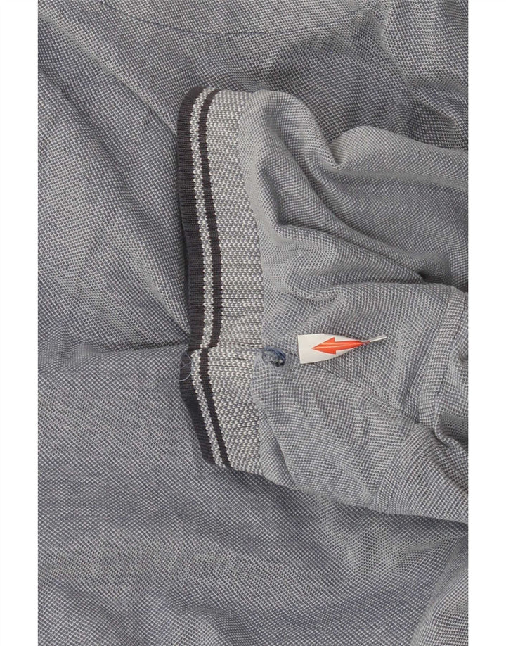 Refrigue Herren Poloshirt mittelblaue Baumwolle