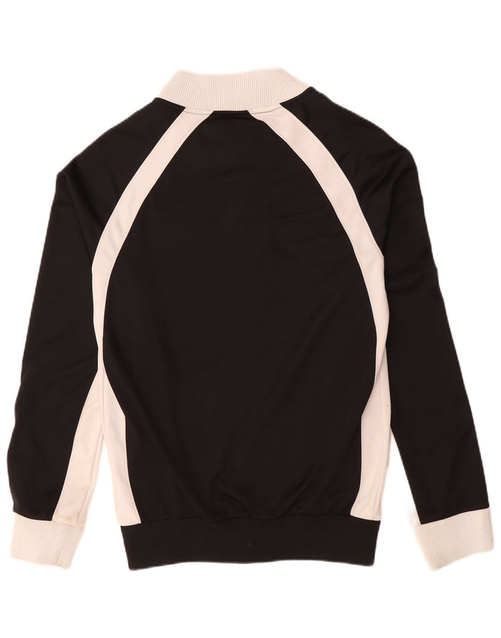 Fila Herren-Trainingsanzug-Oberteil, Jacke, klein, schwarzes Farbblock-Polyester