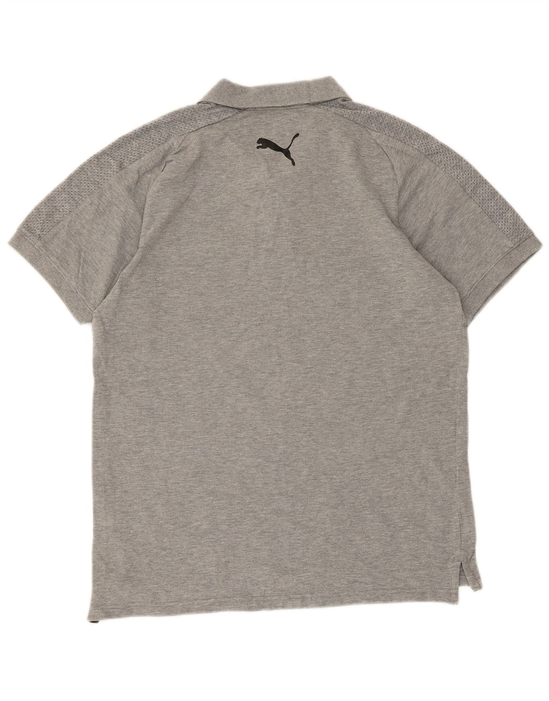 Puma Herren Poloshirt Small Grau meliert