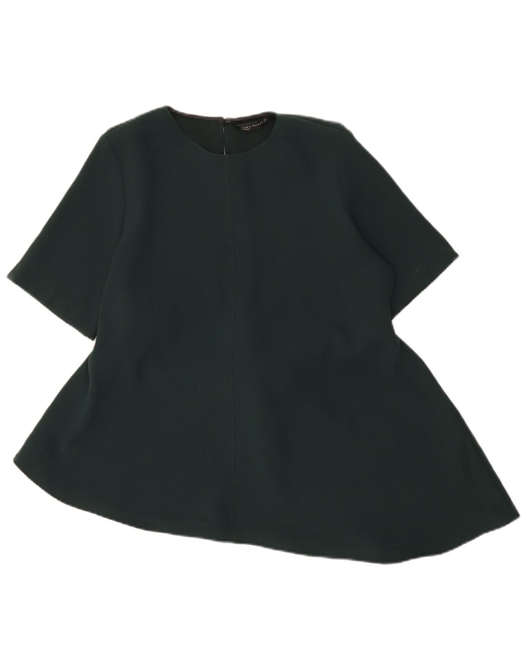 Asymmetrisches Blusenoberteil für Damen von Zara, Gr. 40, Größe L, Grün, Polyester