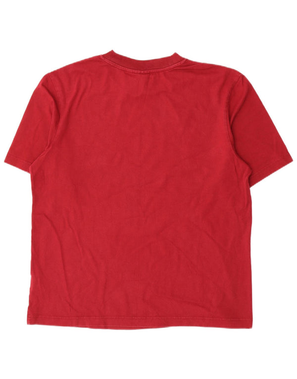 Adidas Herren Grafik T-Shirt Top Small Rot Baumwolle