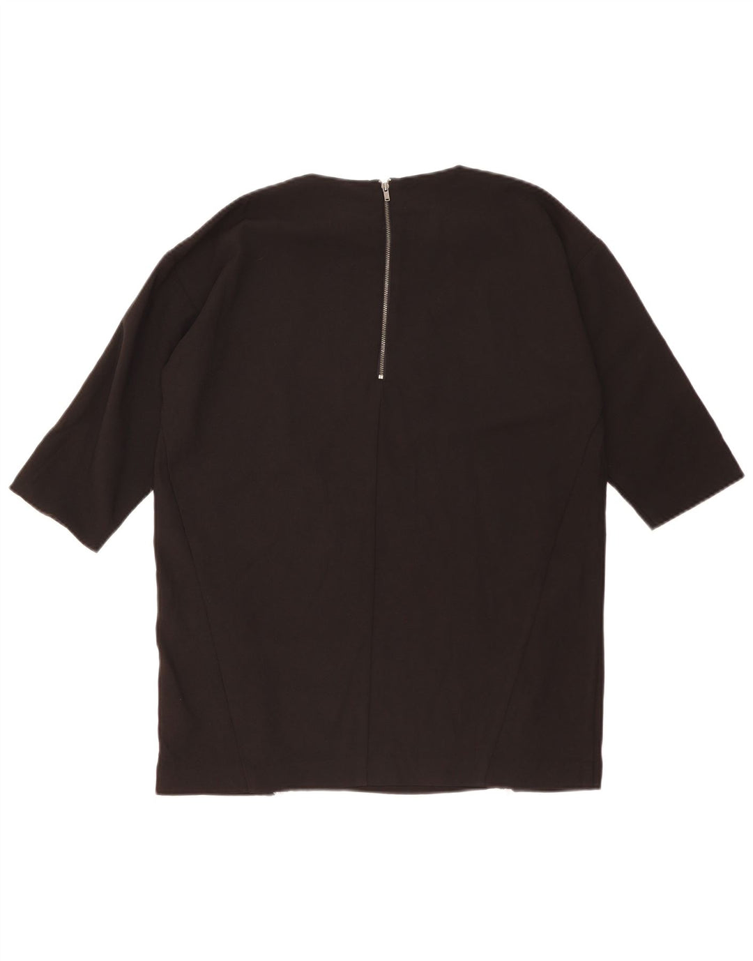Oasis Damen-Blusenoberteil mit 3/4-Ärmeln, übergroß, Gr. 10, Größe S, Schwarz, Polyester