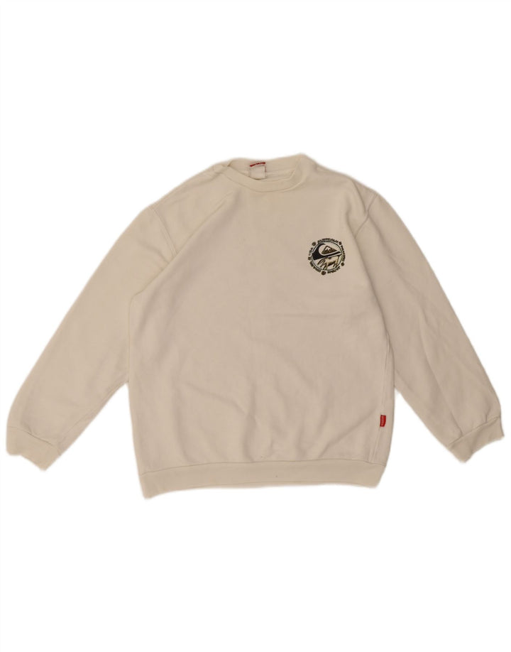 Quiksilver Jungen-Sweatshirt mit Grafik, 11–12 Jahre, Weiß