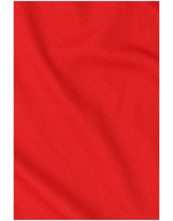 Tommy Hilfiger Herren-Sweatshirt-Pullover, großes rotes Farbblock-Polyester