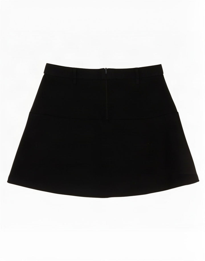 Zara Damen Mini-Cargorock Medium W28 Schwarz Polyester