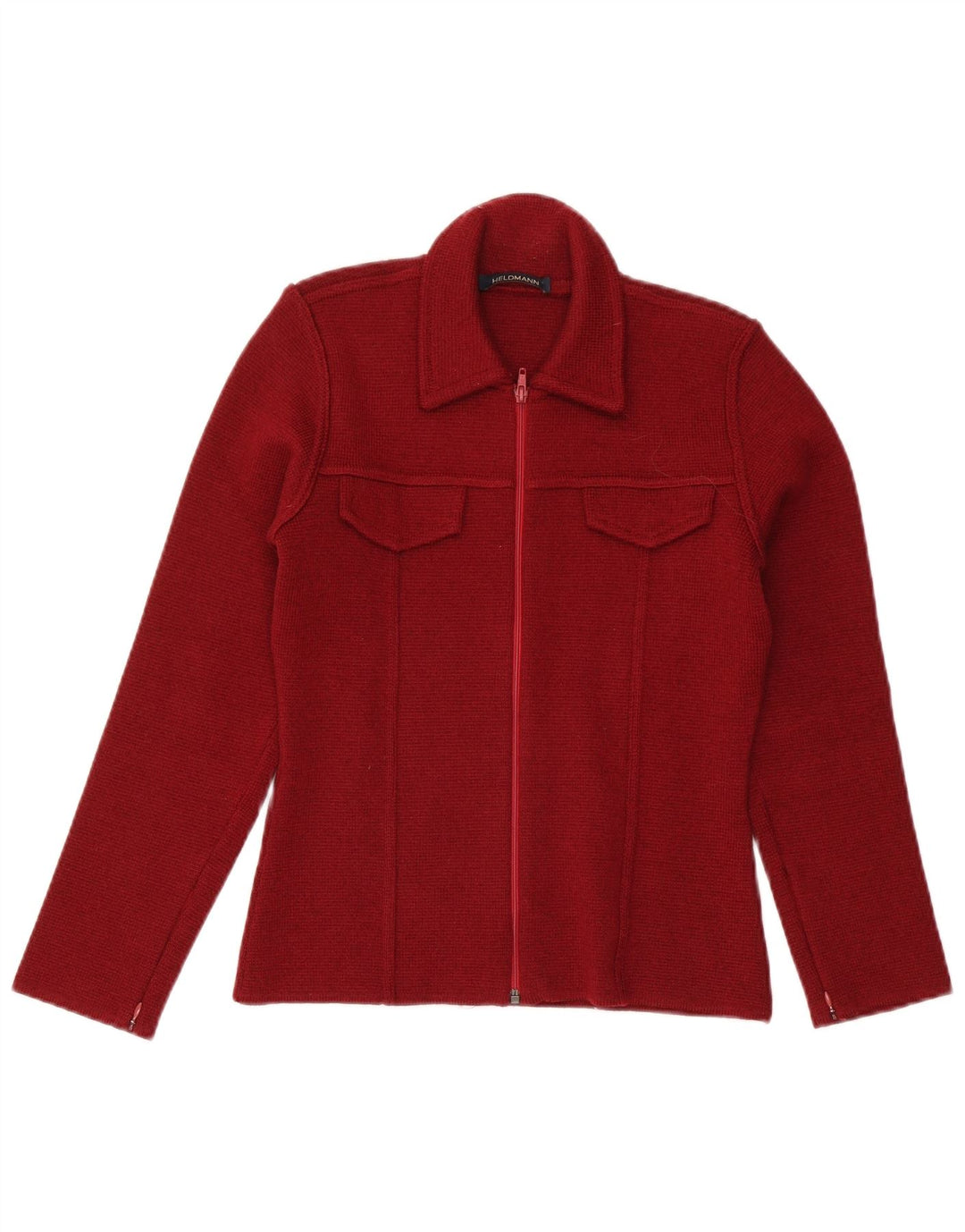 Heldmann Damen Strickjacke Pullover EU 36 Kleine Burgunderwolle
