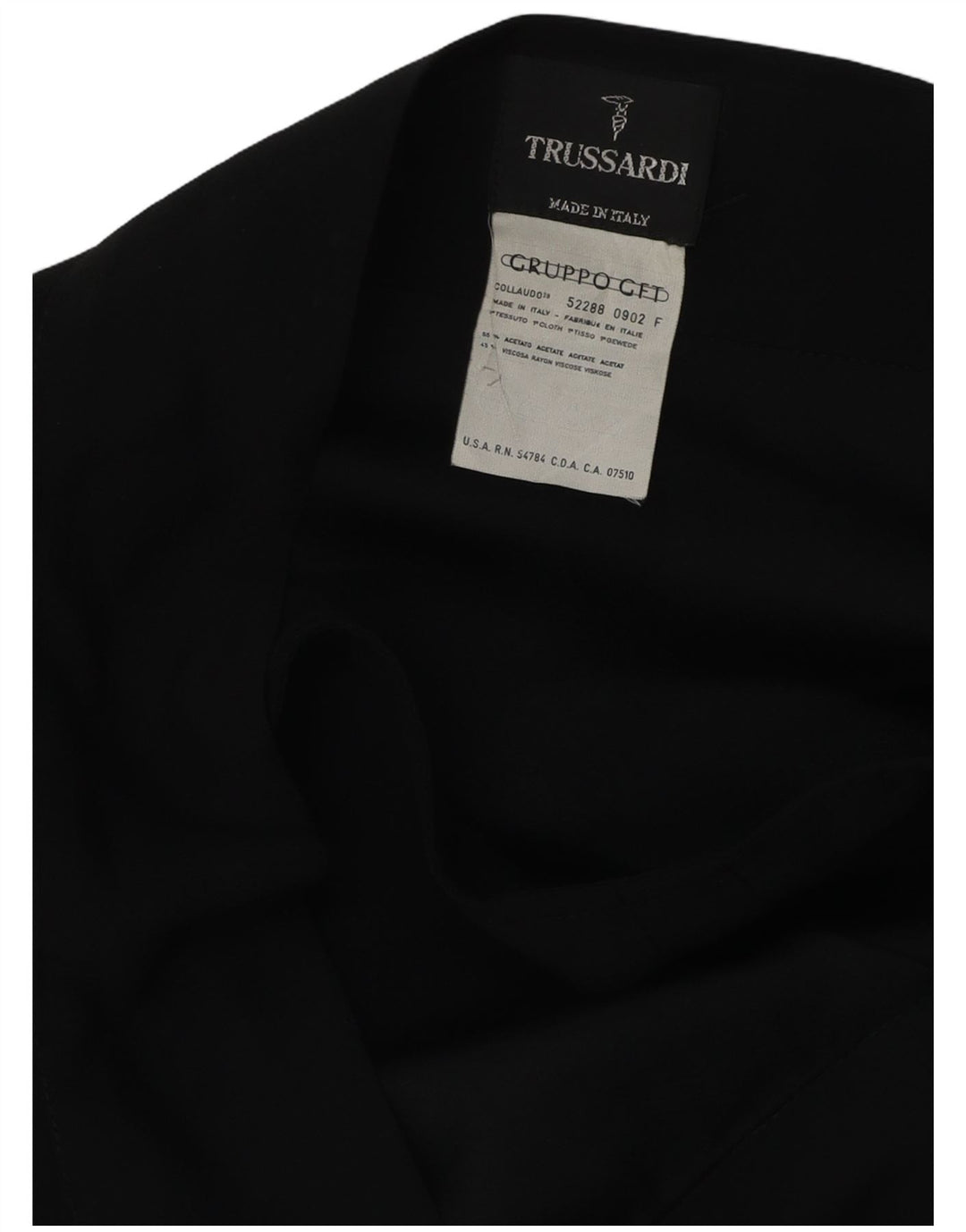 TRUSSARDI Damen Wickelrock W32 Large Schwarz Acetat