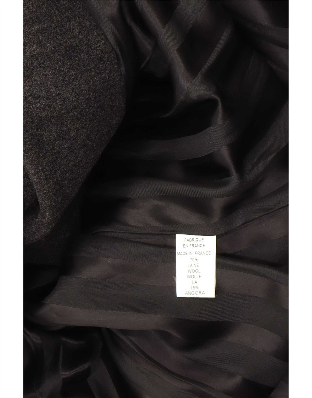 Vintage Damen Mantel UK 10 Kleine graue Wolle