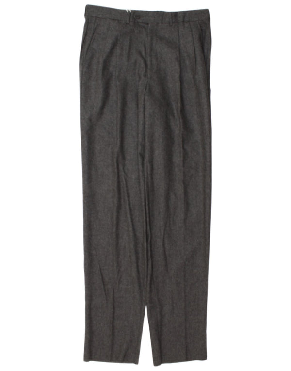 Basile Mens Pegged Suit Hose IT 48 Medium W32 L37 Graue Wolle