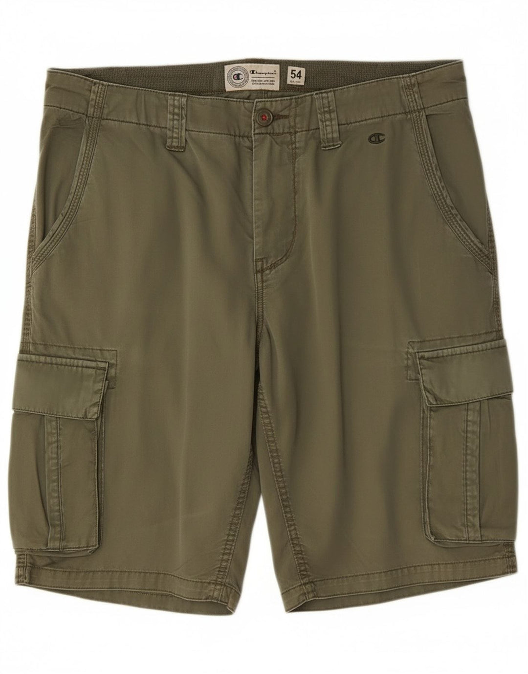 Champion Herren Cargoshorts IT 54 2XL W38 Khaki Baumwolle