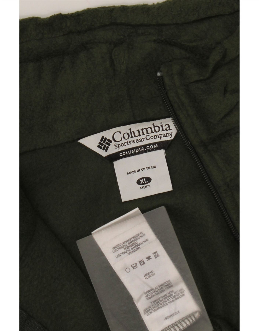 Columbia Herren Fleecejacke UK 42 XL Khaki Polyester