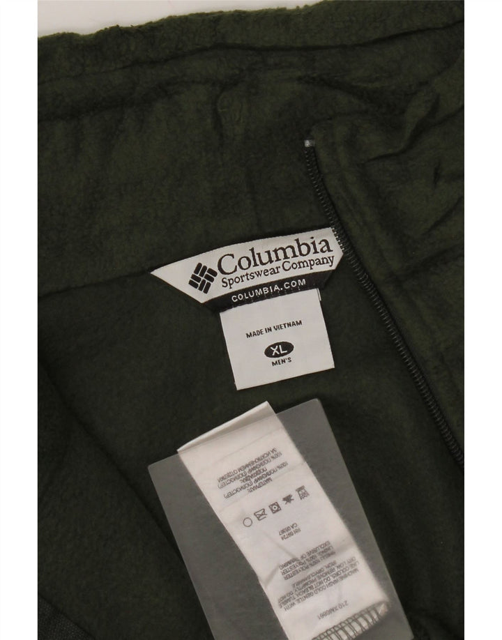 Columbia Herren Fleecejacke UK 42 XL Khaki Polyester