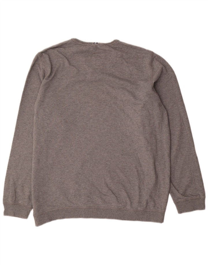 Joules Herren-Sweatshirt-Pullover XL, grau gefleckte Baumwolle