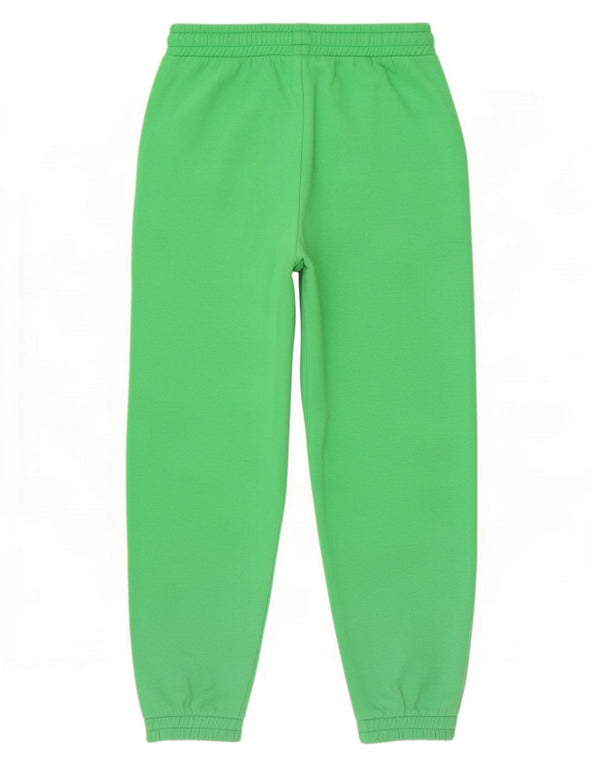 Zara Damen Trainingshose Jogger UK 12 Mittelgrüne Baumwolle
